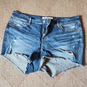 Torrid Ripped Distressed Jean shorts size 16